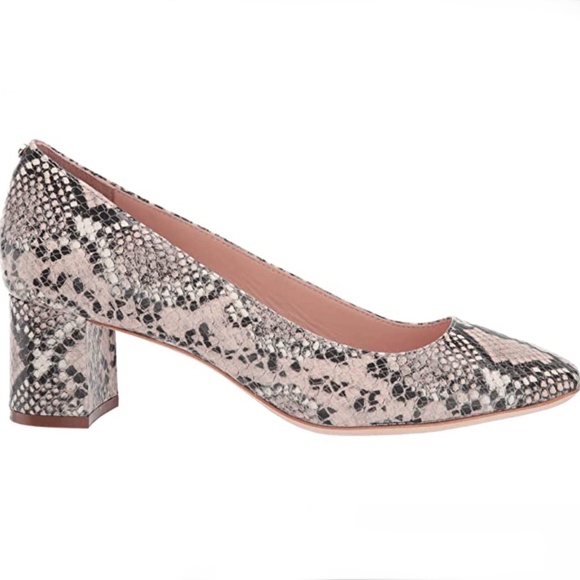 kate spade Shoes - Kate Spade Kylah Pale Vellum Leather Snake Pumps